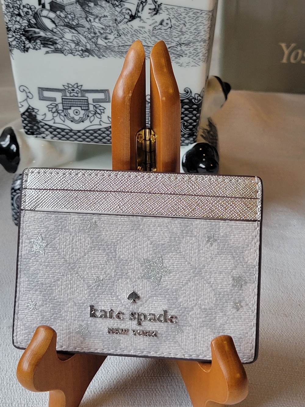 kate spade Silver Card Holder
